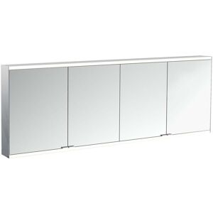 Armoire à miroir éclairée en saillie Emco prime 949713566 2000x700mm, 4 portes, noir/miroir - Publicité