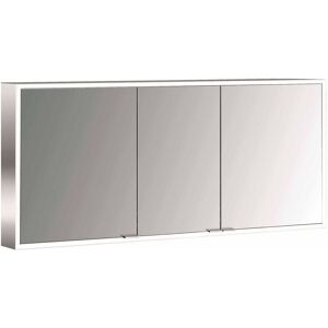 Armoire à miroir éclairée en saillie Emco prime 949706287 1400x700mm, 3 portes, aluminium/miroir - Publicité