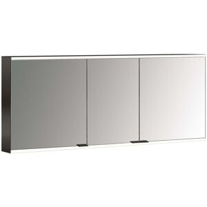 Armoire à miroir éclairée en saillie Emco prime 949713548 1600x700mm, 3 portes, noir/miroir - Publicité