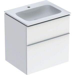 Geberit iCon meuble sous-vasque 502331011 60x63x48cm, blanc / KeraTect, blanc brillant, poignee blanc mat