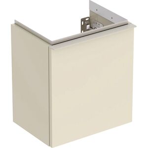 Geberit iCon lave-mains 502300JL1 37x41,5x27,9cm, porte 2000 , charnières à droite, sable brillant, poignée sable mat - Publicité