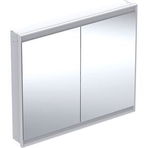 Geberit One armoire à glace 505804002 105 x 90 x 15 cm, blanc / aluminium thermolaqué, avec ComfortLight, portes 801 - Publicité