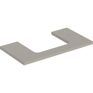 Geberit One assiette de toilette 505283007 90 x 3 x 47 cm, laque grege/mat, decoupe au centre