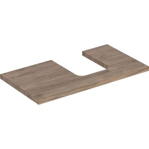 Geberit One 505313006 90 x 3 x 47 cm, structure noyer hickory/bois mélaminé, découpe à droite - Publicité