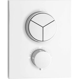 Kit d'installation finale Herzbach Deep White 23.803055.2.07 pour 3 consommateurs, thermostat encastre, gris mat