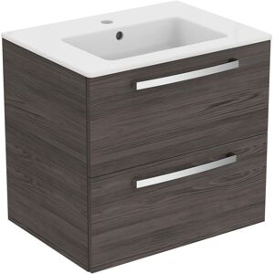 Ideal Standard Plus ensemble de meubles lavabo K2979LG avec meuble bas, decor gris lave, 61x45x56,5cm