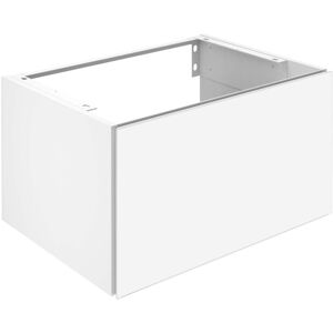 Keuco X-Line meuble sous-lavabo 33151970000 65x40x49cm, facade coulissante, decor enduit de vulcanite mat, verre vulcanite mat