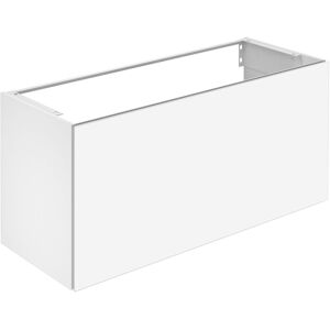 Keuco X-Line meuble sous-lavabo 33182970000 decor vulcanite enduit mat, verre vulcanite mat, 120x60,5x49cm, coulissant avant