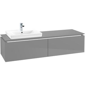 Villeroy und Boch Villeroy & Boch Legato Villeroy & Boch B688L0FP 160x38x50cm, avec éclairage LED, Glossy Grey - Publicité