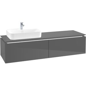 Villeroy und Boch Villeroy & Boch Legato Villeroy & Boch B763L0FP 160x38x50cm, avec éclairage LED, Glossy Grey - Publicité