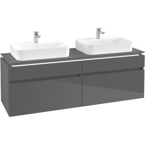 Villeroy und Boch Villeroy & Boch Legato Villeroy & Boch B768L0FP 160x55x50cm, avec éclairage LED, Glossy Grey - Publicité