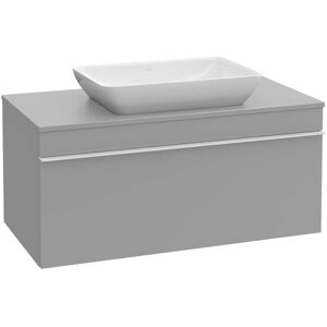 Villeroy und Boch Venticello Villeroy et Boch vasque A94605MS 95,7 x 43,6 x 50,2 cm, centre vasque, poignee en cuivre, White Matt