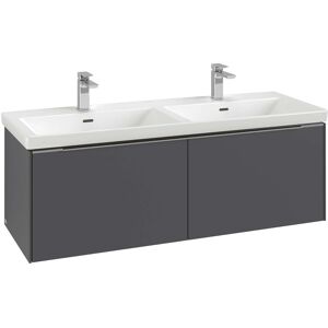 Villeroy und Boch Subway 3.0 Villeroy et Boch vasque C56700VR 127,2x42,9x47,8cm, sans LED / poignée aluminium brillant, graphite