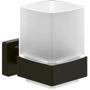 Villeroy und Boch Villeroy et Boch Elements Porte-verre à frapper TVA152019000K5 99x100x123mm, verre dépoli, noir mat