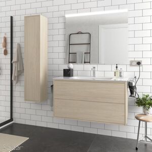 Ensemble Meuble Salle De Bain Bois Naturel (Nordick) 1000 Optimus - Salgar 87869