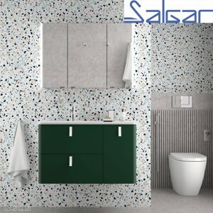 Salgar Meuble De Salle De Bain Uniiq 900 Royal Green Droite 1 Porte Et 2 Tiroirs - 83119 Salgar