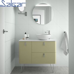 SALGAR Meuble De Salle De Bain Uniiq 900 Gauche Salvia - Salgar 24665