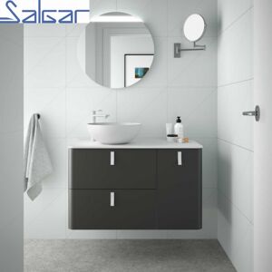 Salgar Meuble Salle De Bain Suspendu Uniiq 900 Droite Anthracite Mat - Salgar 24603