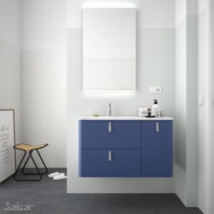 Salgar Meuble De Salle De Bain Uniiq 900 Droite Azul Altamar - Salgar 24619