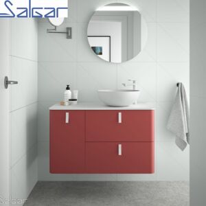 Salgar Meuble De Salle De Bains 900 Gauche Rojo Uniiq - Salgar 24660