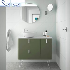 Salgar Meuble De Salle De Bain Uniiq 900 Droite Bosque - Salgar 24624