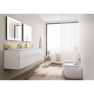 Roca Ensemble Meuble Salle De Bain 160cm Beyond Unik 4 Tiroirs Et Lavabo Double - Roca A851395806