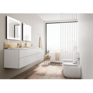 Ensemble Meuble Salle De Bain 160cm Beyond Unik 4 Tiroirs Et Lavabo Double - Roca A851395806