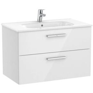 Roca Victoria Unik 2 Tiroirs 800mm Blanc Brillant - Roca A851594806