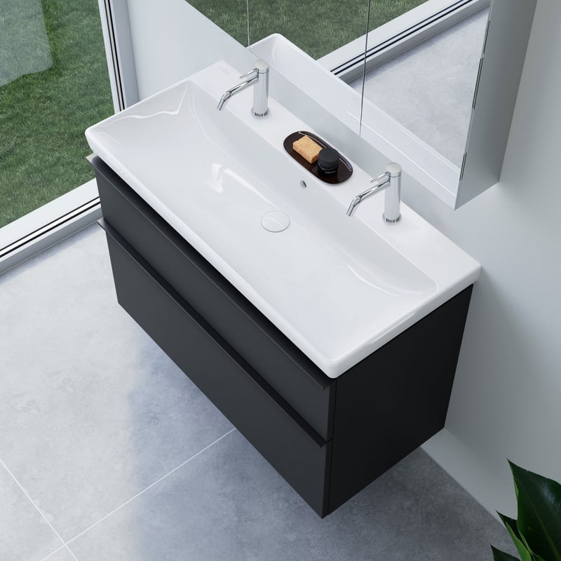 Villeroy & Boch Avento Vasque, meuble sous-vasque ineo4 d?evineo l : 100 cm, 2 tiroirs, avec poignée,, 4156A401+BE0810BM,