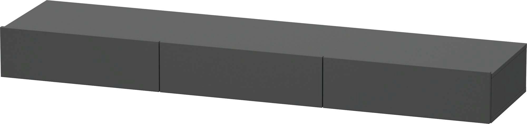 DuraStyle Duravit match0 DS827304949 180 x 44 cm, 3 tiroirs, graphite mat, avec support console