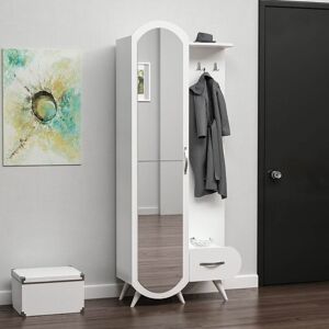 Toscohome Mobile ingresso con anta a specchio colore bianco 80x180H - Kerry