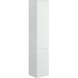 Kleankin Colonna Bagno con 5 Ripiani Regolabili, Ante senza maniglie 30x28x152.5cm, Bianco