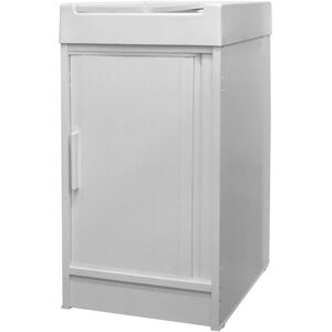 Leroy Merlin Mobile lavanderia con lavabo incluso Ice bianco L 44.2 x P 52.5 x H 84 cm