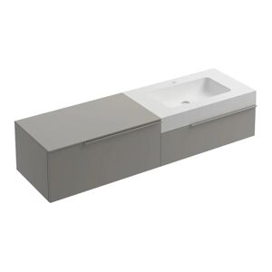 Leroy Merlin Mobile sottolavabo e lavabo Gravel ghiaia L 170 x H 36 x P 51 cm