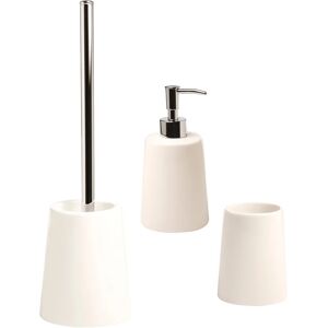 Leroy Merlin Set di accessori da bagno MAYA in ceramica bianco