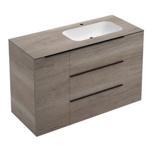 Leroy Merlin Mobile sottolavabo e lavabo Solid rovere sable L 120 x H 92 x P 51 cm