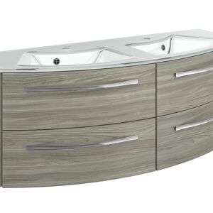 Leroy Merlin Mobile sottolavabo e lavabo Image rovere grigio L 130 x H 48.2 x P 48.5 cm