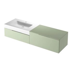 Leroy Merlin Mobile sottolavabo e lavabo Ginevra avocado L 170 x H 36 x P 51 cm