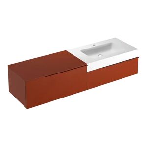 Leroy Merlin Mobile sottolavabo e lavabo Ginevra rosso siena L 170 x H 36 x P 51 cm