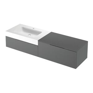 Leroy Merlin Mobile sottolavabo e lavabo Ginevra grigio basalto L 170 x H 36 x P 51 cm