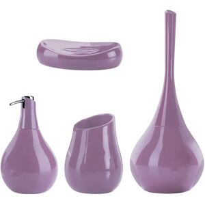 Leroy Merlin Set di accessori da bagno in ceramica lilla