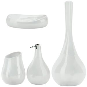 Leroy Merlin Set di accessori da bagno in ceramica bianco