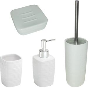 Leroy Merlin Set di accessori da bagno in ceramica bianco