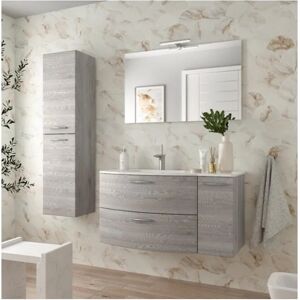 SALGAR Colonna per mobile bagno 2 ante L 30 x P 35 x H 140 cm bahia legno effetto naturale