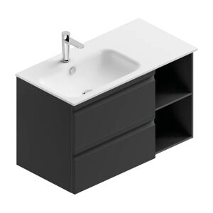 Leroy Merlin Mobile sottolavabo e lavabo Pull grafite L 90 x H 56 x P 46 cm