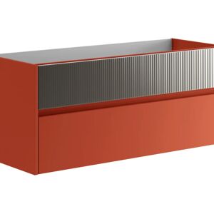 Leroy Merlin Mobile da bagno sotto lavabo Niwa rosso, lavabo non incluso