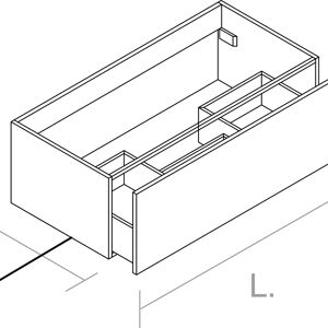 Leroy Merlin Mobile da bagno sotto lavabo bianco, lavabo non incluso