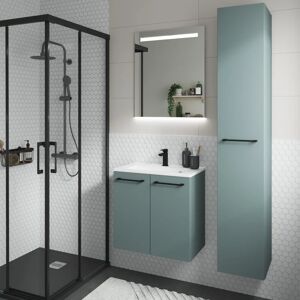 SENSEA Mobile sottolavabo e lavabo Remix verde L 37.3 x H 10.4 x P 71.5 cm