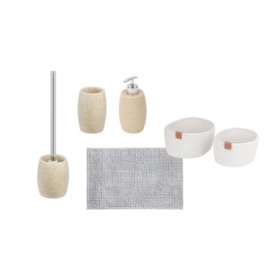 Leroy Merlin Set di accessori da bagno bianco