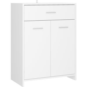 vidaXL Armadio da Bagno Bianco 60x33x80 cm in Legno Multistrato